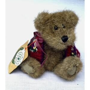 Boyds Bear Archive Collection Eden Retired 1364 Bearwear Cardigan & Tags 6” EUC